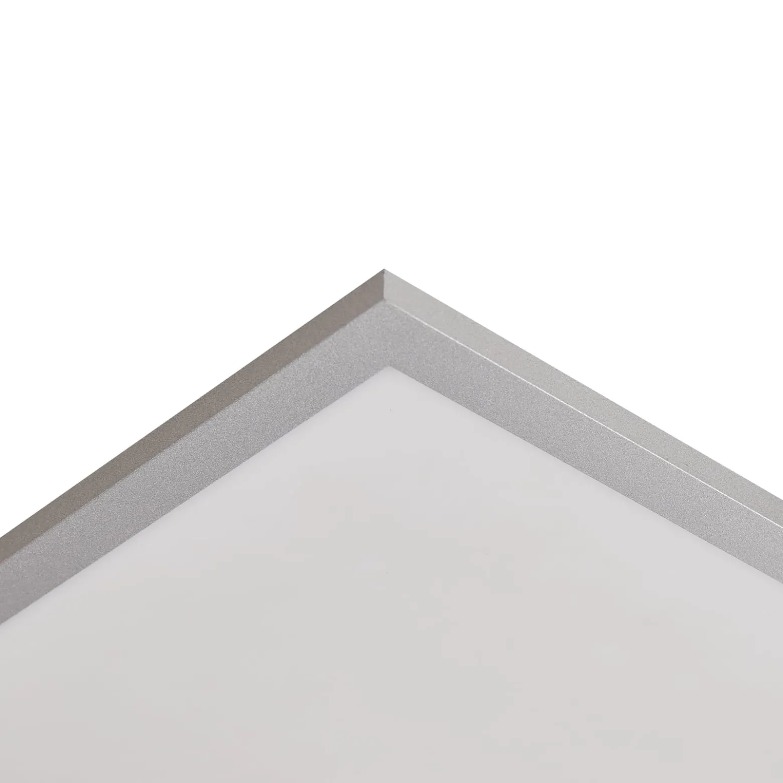 Lindby LED-Panel Livel, 4000K, 40 cm x 40 cm, silber, Metall