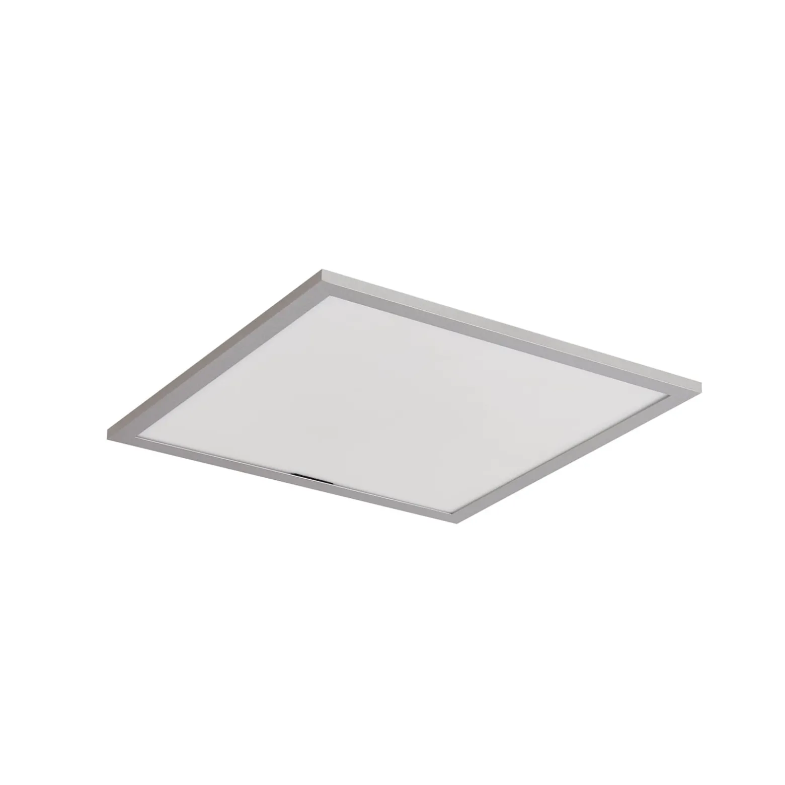 Lindby LED-Panel Livel, 4000K, 40 cm x 40 cm, silber, Metall