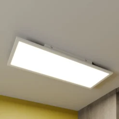 Lindby LED-Panel Luay, 80 x 30 cm, CCT, Remote, dimmbar