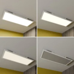 Lindby LED-Panel Luay, 80 x 30 cm, CCT, Remote, dimmbar
