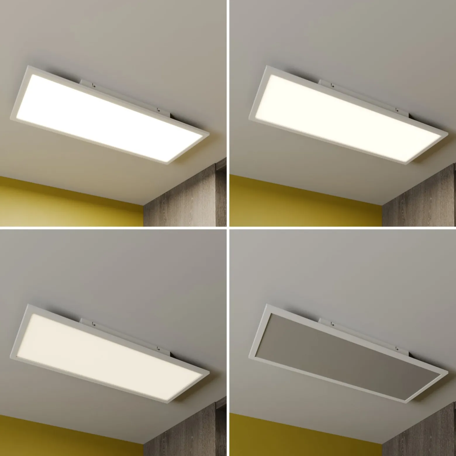 Lindby LED-Panel Luay, 80 x 30 cm, CCT, Remote, dimmbar