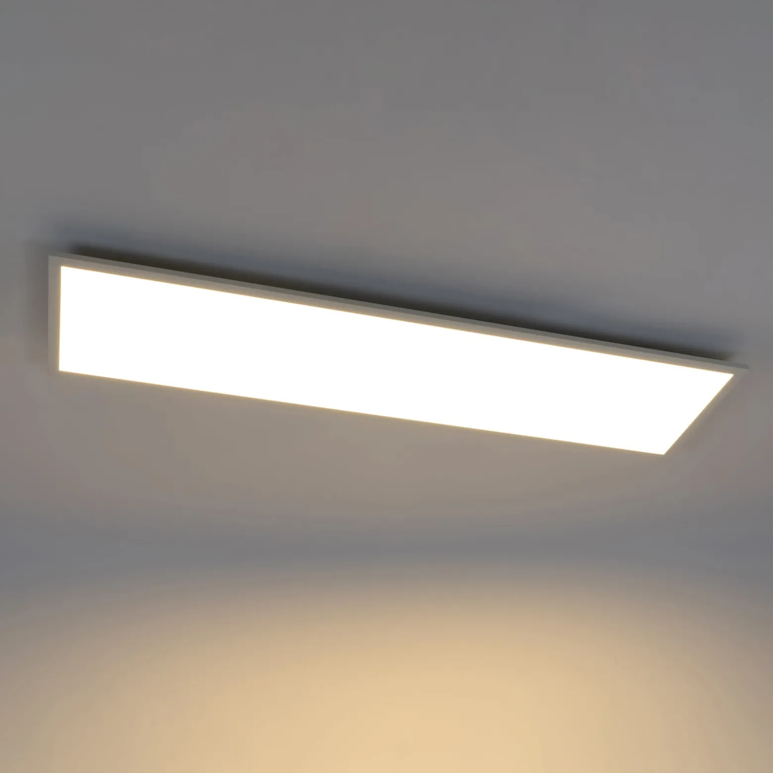 Lindby LED-Panel Luay, 120 x 30 cm, CCT, Remote, dimmbar