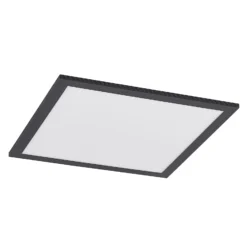 Lindby LED-Panel Nelios, 40 x 40 cm, CCT, schwarz, Metall
