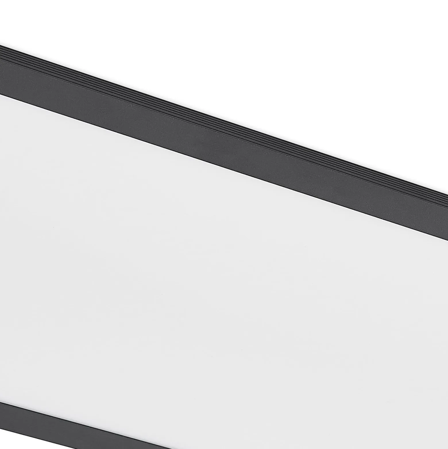 Lindby LED-Panel Nelios, 120 x 30 cm, CCT, schwarz, Metall