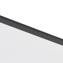 Lindby LED-Panel Nelios, 80 x 30 cm, CCT, schwarz, Metall