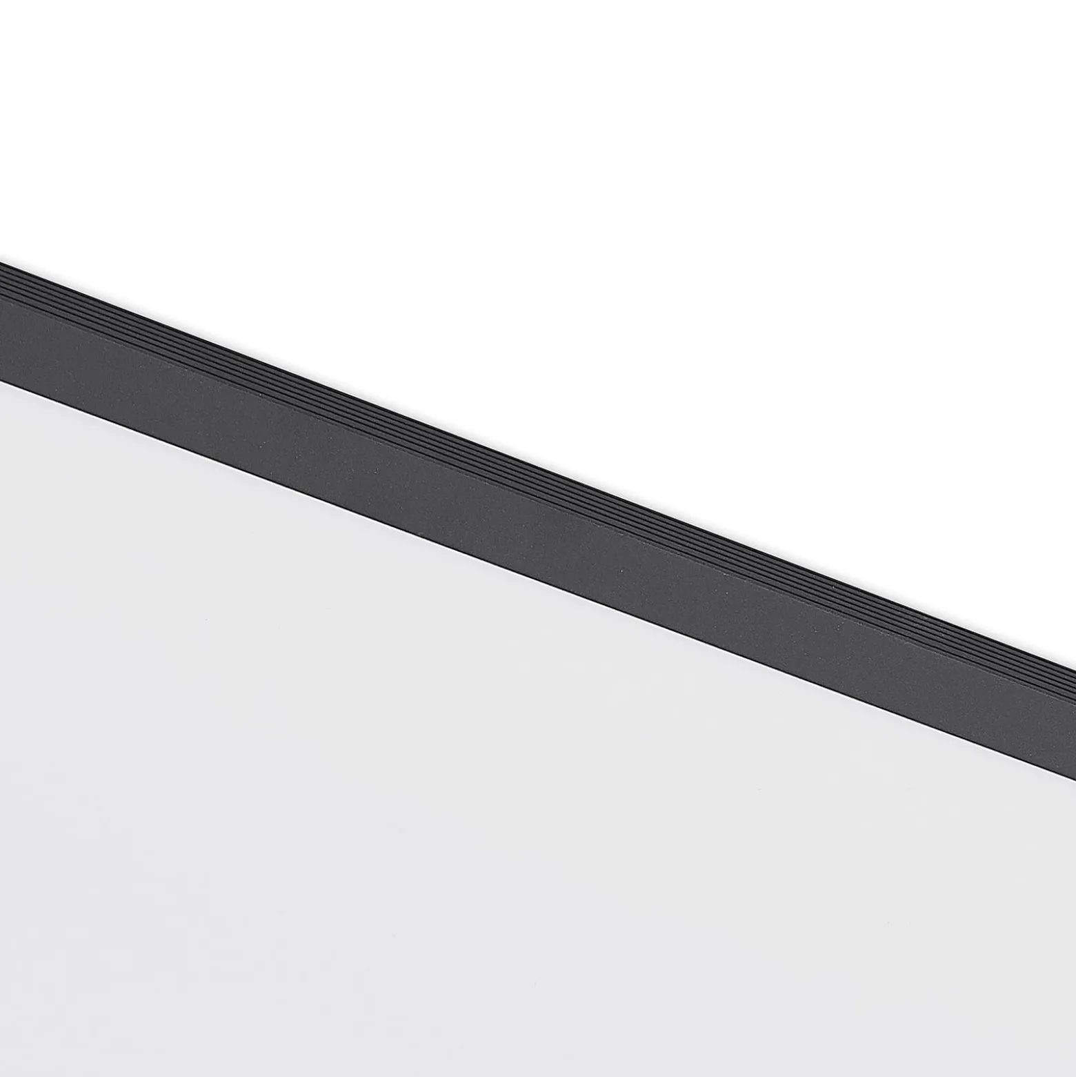 Lindby LED-Panel Nelios, 80 x 30 cm, CCT, schwarz, Metall