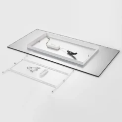 Lindby LED-Panel Nelios, 120 x 60 cm, CCT, schwarz, Metall