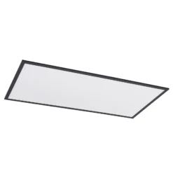 Lindby LED-Panel Nelios, 120 x 60 cm, CCT, schwarz, Metall