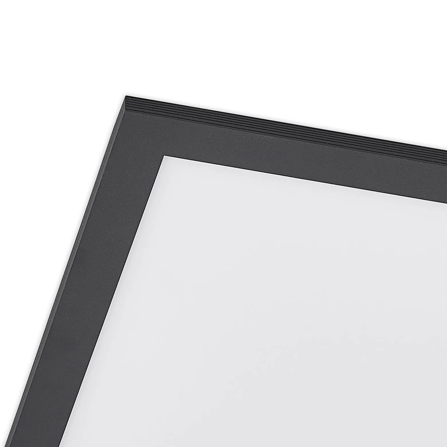 Lindby LED-Panel Nelios, 40 x 40 cm, 4.000K, schwarz, Metall