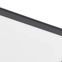 Lindby LED-Panel Nelios, 40 x 40 cm, 4.000K, schwarz, Metall