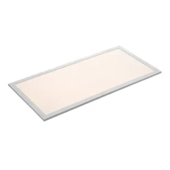 Lindby LED-Panel Stenley, 4.000 K, 60cm x 30cm, silber/weiß