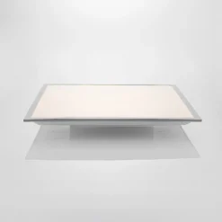 Lindby LED-Panel Stenley, 4.000 K, 60cm x 60cm, silber/weiß