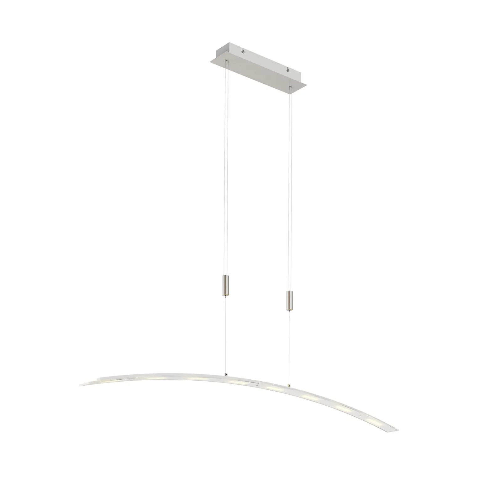 Lindby LED-Pendellampe Manon, höhenverstellbar, grau, Metall