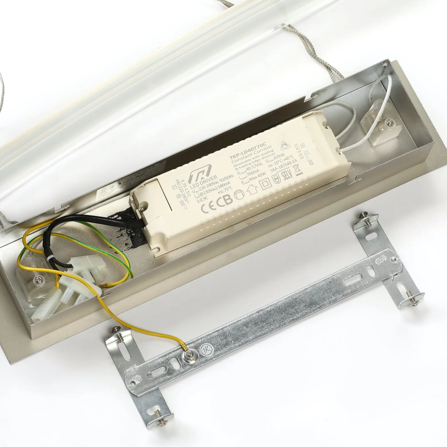 Lindby LED-Pendellampe Manon, höhenverstellbar, grau, Metall