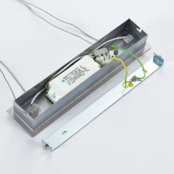 Lindby LED-Pendelleuchte Sladja, chrom, Glas, Touchdimmer