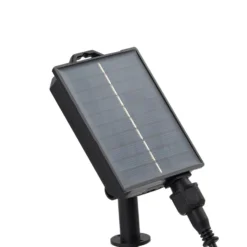 Lindby LED-Solar-Erdspießleuchte Syrene, 45 cm, schwarz, Alu