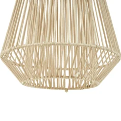 Lindby LED-Solarhängelampe Austas, beige, Ø 32 cm, USB, IP54