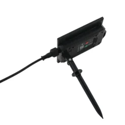 Lindby LED-Solarleuchte Balian, 3er-Set, schwarz, Alu, 3000K