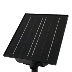 Lindby LED-Solarleuchte Freydis, schwarz, Aluminium, 2.000 K