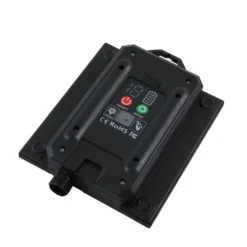 Lindby LED-Solarleuchte Freydis, 3er-Set, schwarz, 2.000 K