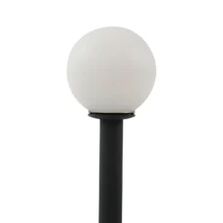 Lindby LED-Solarleuchte Freydis, 3er-Set, schwarz, 2.000 K