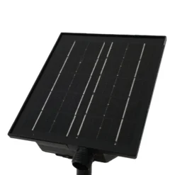 Lindby LED-Solarleuchte Lyris, 3er-Set, schwarz, Alu, 3.000K