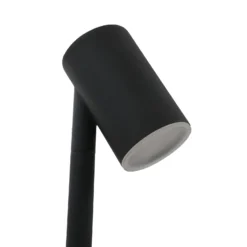 Lindby LED-Solarleuchte Myric, 3er-Set, schwarz, Alu, 3.000K
