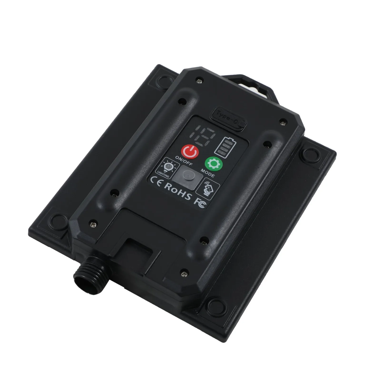 Lindby LED-Solarleuchte Sabriel, kurvig, schwarz, Alu, 3000K