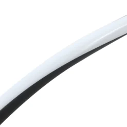 Lindby LED-Solarleuchte Sabriel, kurvig, schwarz, Alu, 3000K