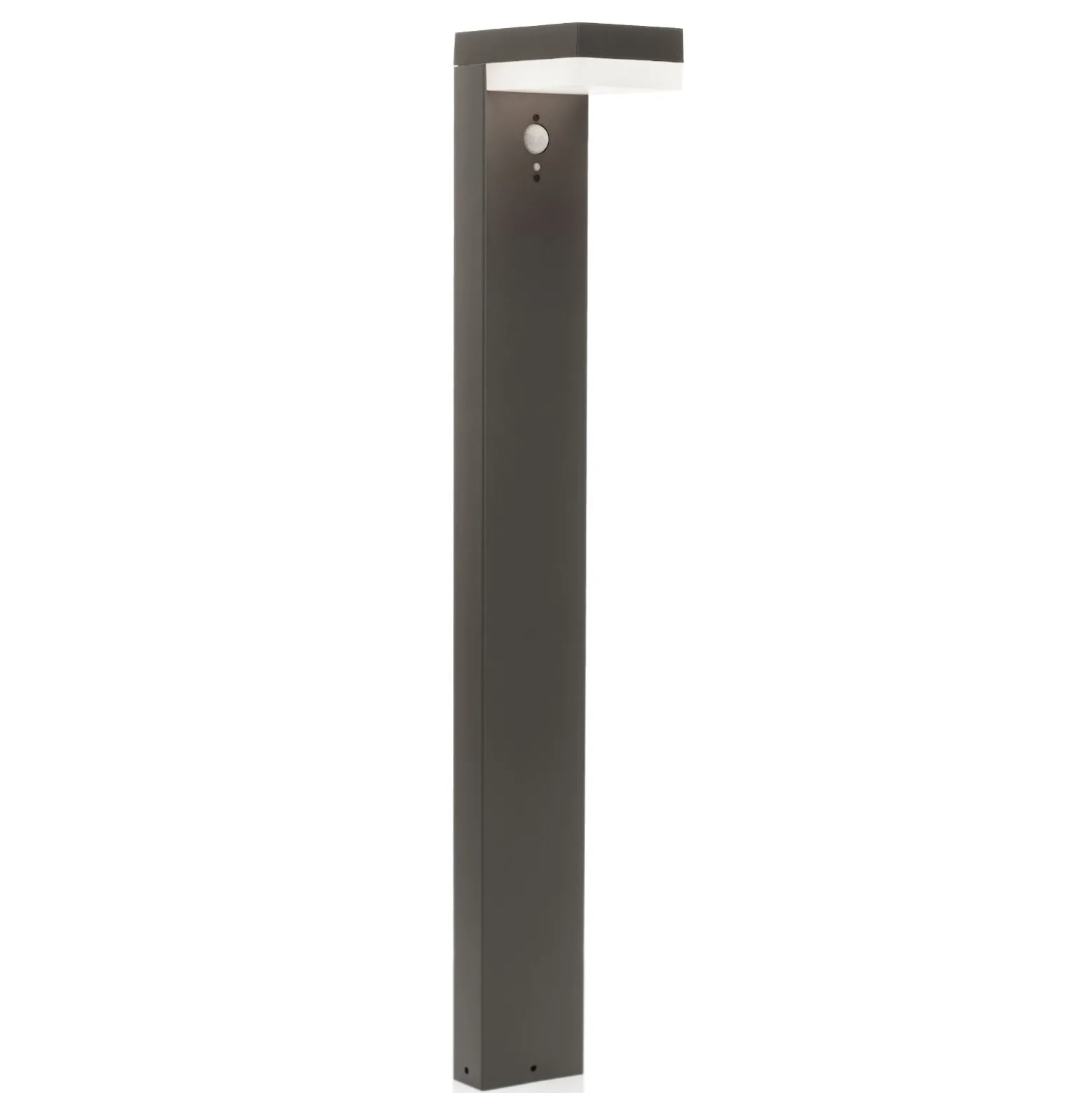 Lindby LED-Solar-Pollerleuchte Chioma, anthrazit, Sensor