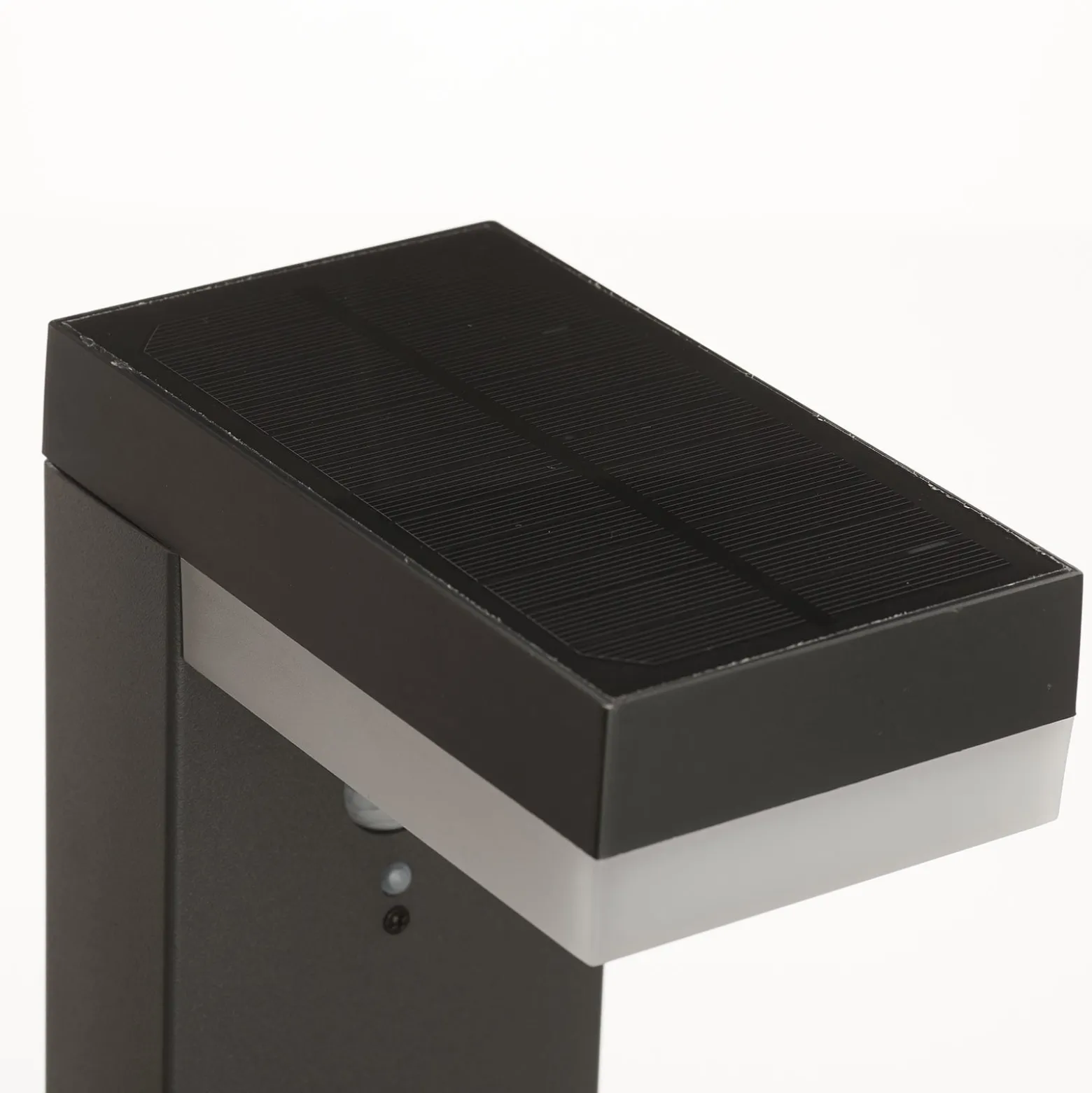 Lindby LED-Solar-Pollerleuchte Chioma, anthrazit, Sensor