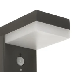 Lindby LED-Solar-Pollerleuchte Chioma, anthrazit, Sensor