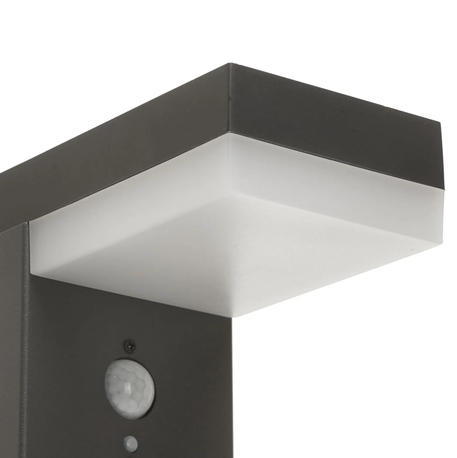 Lindby LED-Solar-Pollerleuchte Chioma, anthrazit, Sensor