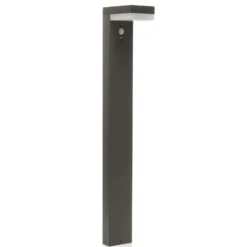 Lindby LED-Solar-Pollerleuchte Chioma, anthrazit, Sensor