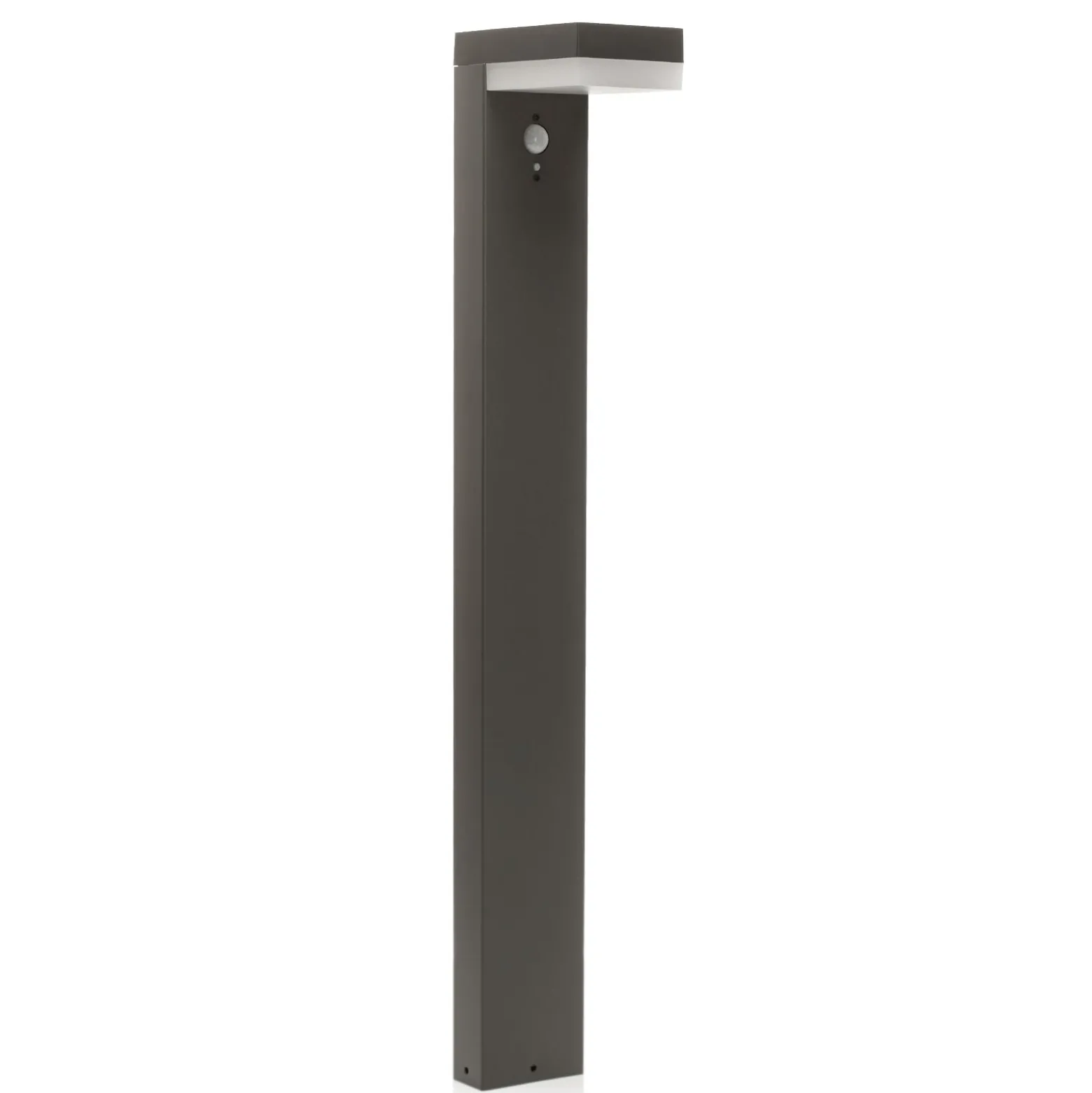 Lindby LED-Solar-Pollerleuchte Chioma, anthrazit, Sensor
