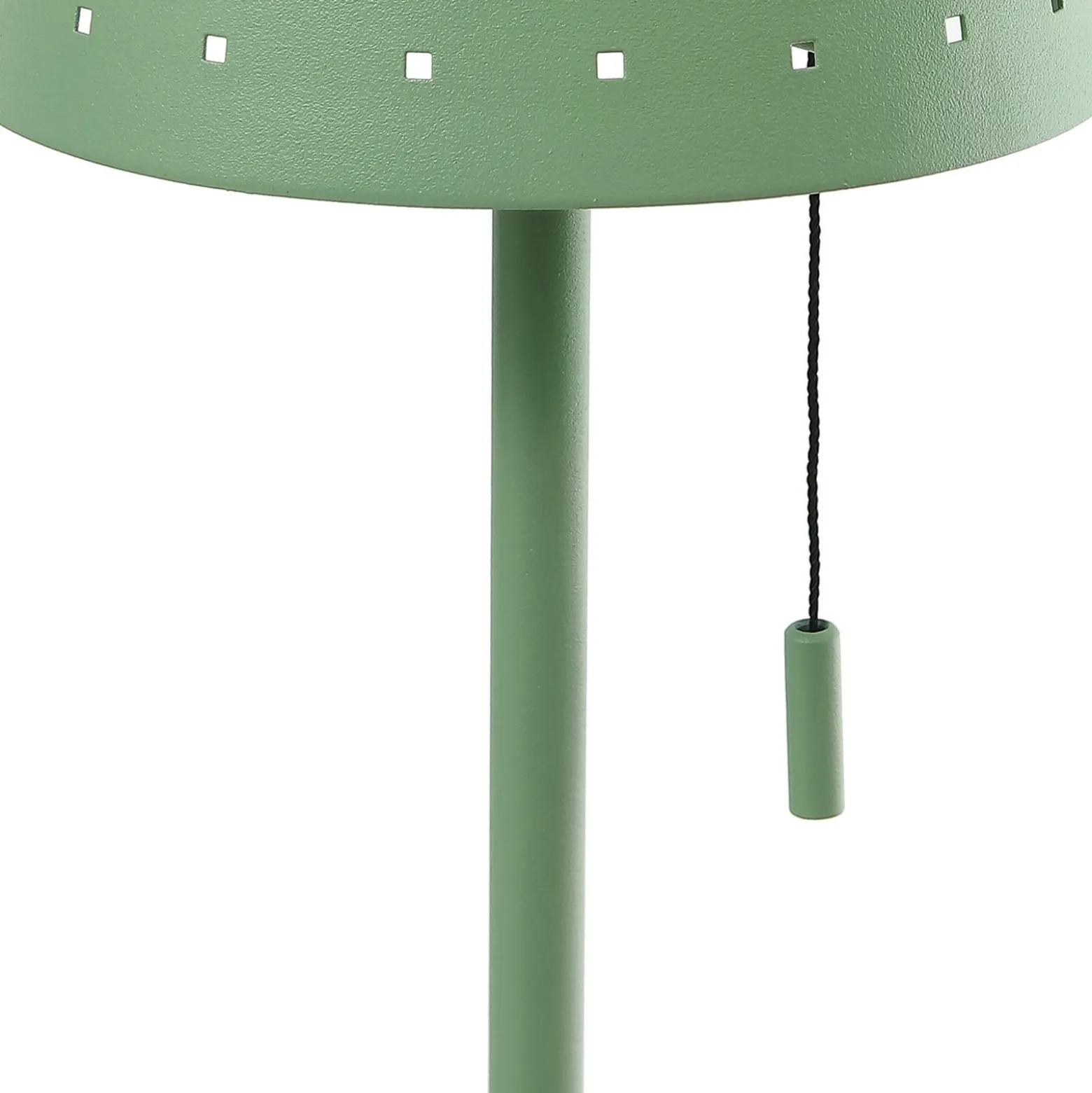 Lindby LED-Solar-Stehleuchte Hilario, grün, Eisen, Akku