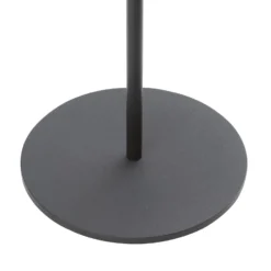 Lindby LED-Solar-Stehleuchte Hilario, schwarz, Eisen, Akku
