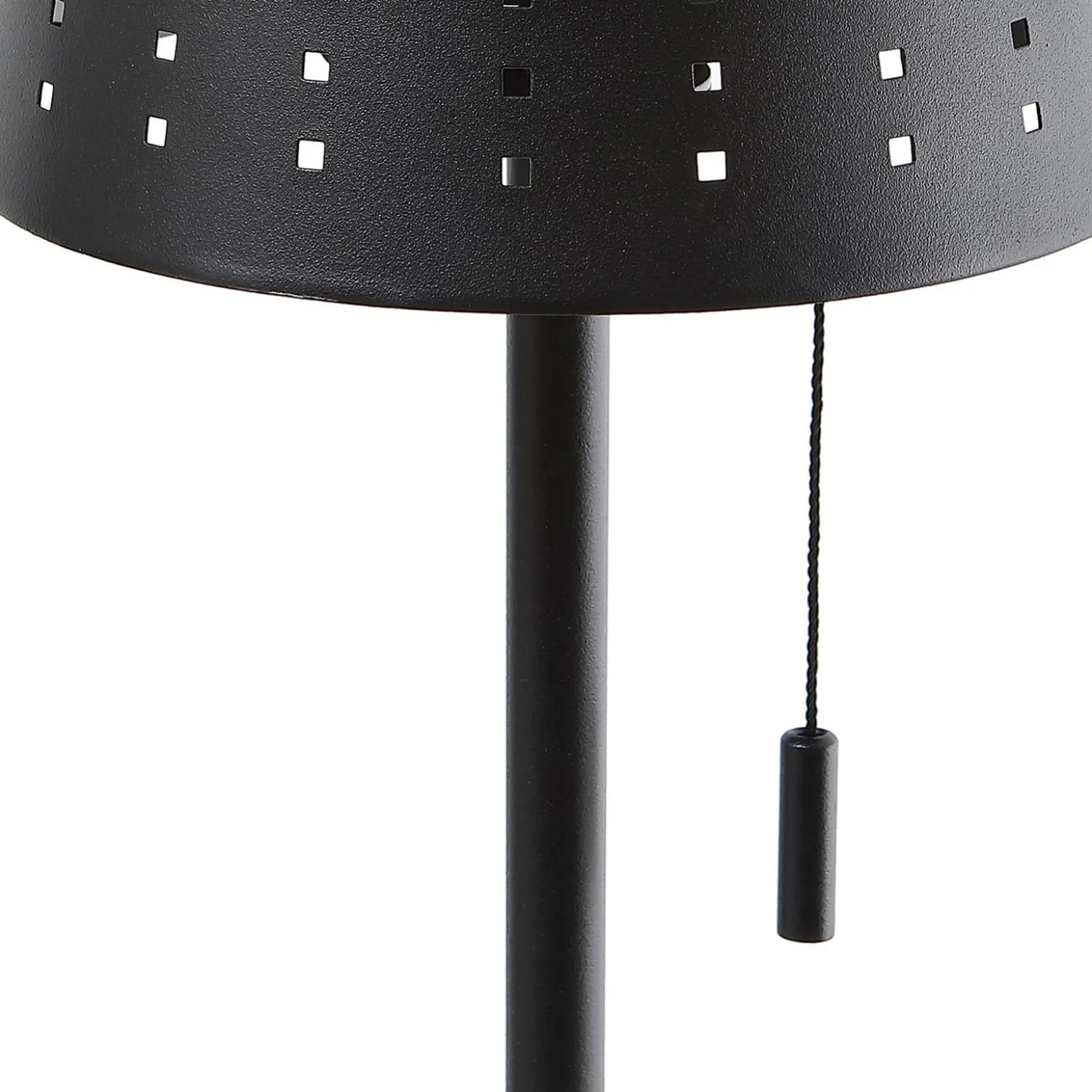 Lindby LED-Solar-Stehleuchte Hilario, schwarz, Eisen, Akku