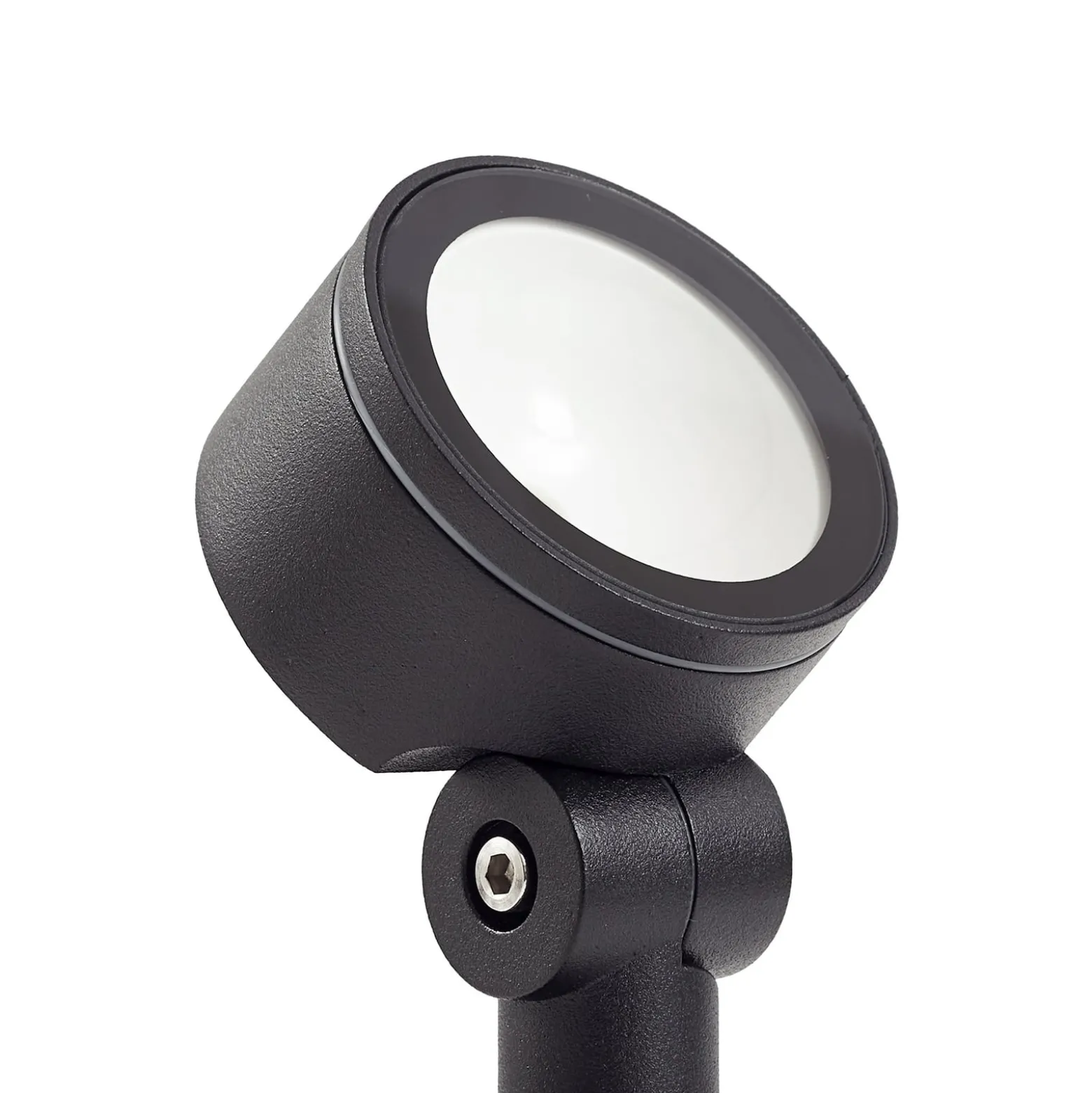 Lindby LED-Solar-Strahler Raide, Sensor, schwarz, Aluminium