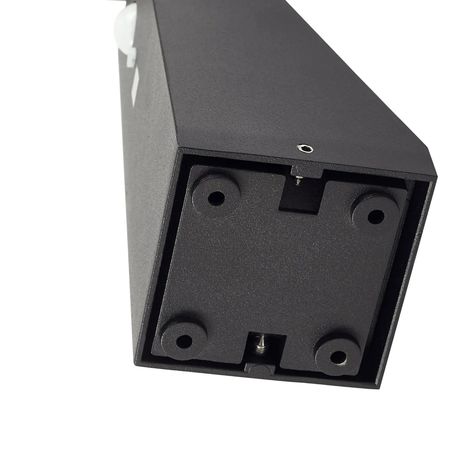 Lindby LED-Solar-Strahler Raide, Sensor, schwarz, Aluminium