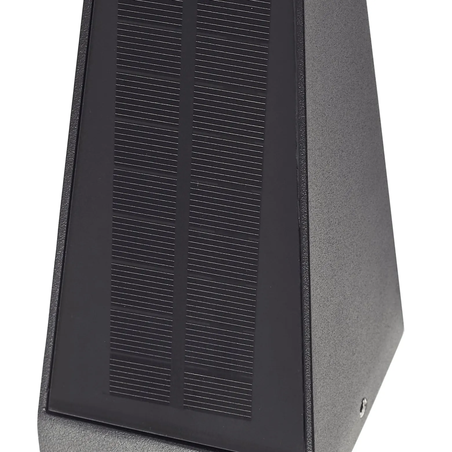Lindby LED-Solar-Strahler Raide, Sensor, schwarz, Aluminium