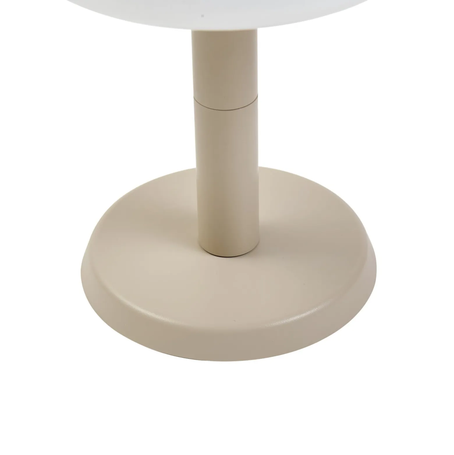 Lindby LED-Solar-Tischleuchte Mikkel, beige, dimmbar, 7 cm