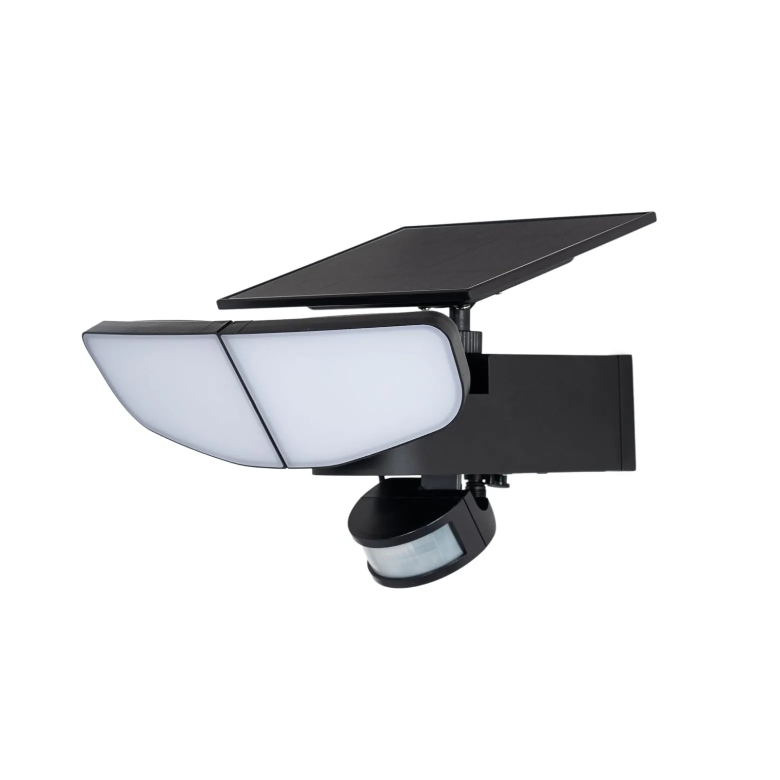 Lindby LED-Solarwandleuchte Naelin, schwarz, Sensor, IP44