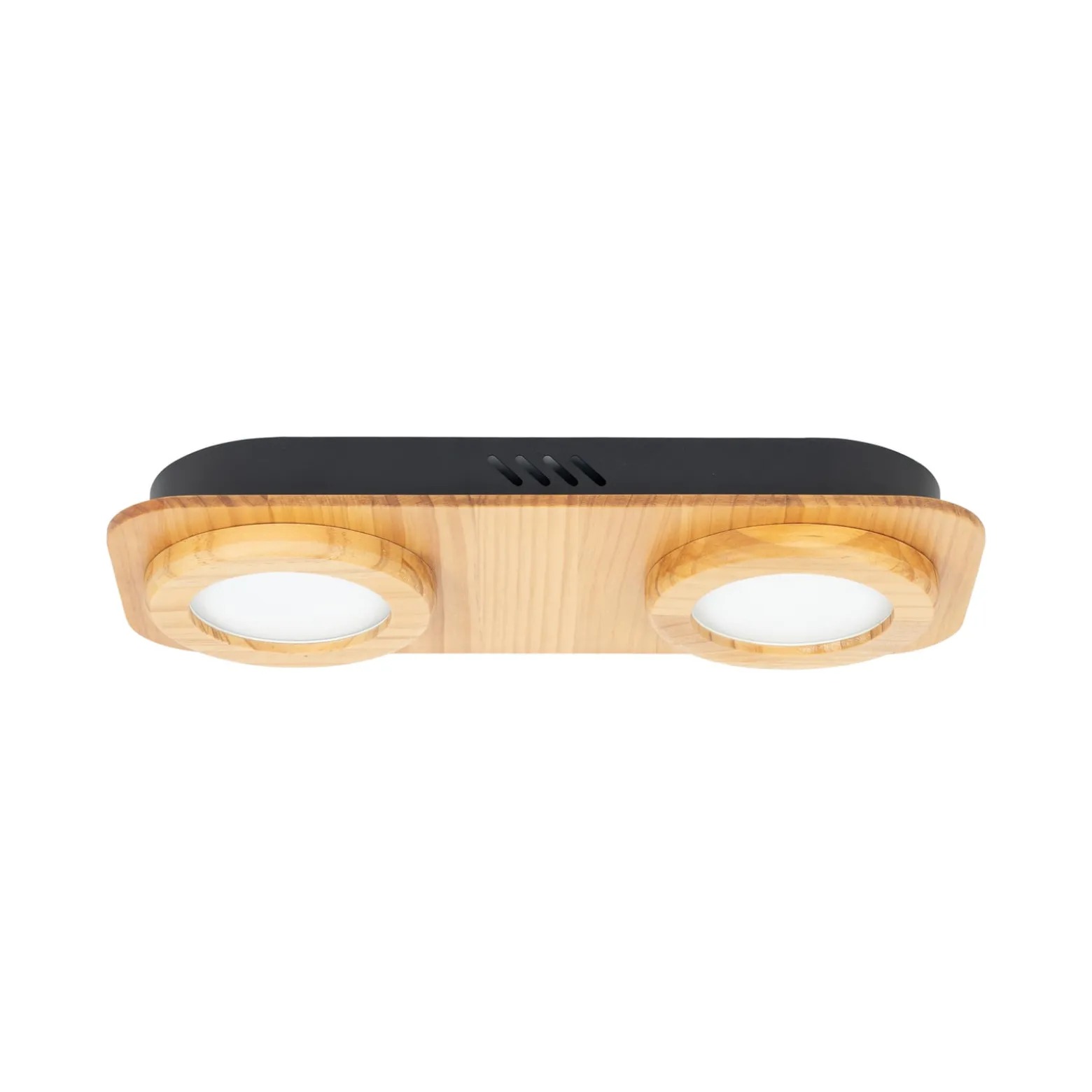 Lindby LED-Spot Joren, Holz, 38 x 16 cm, 2-flammig, 3.000 K