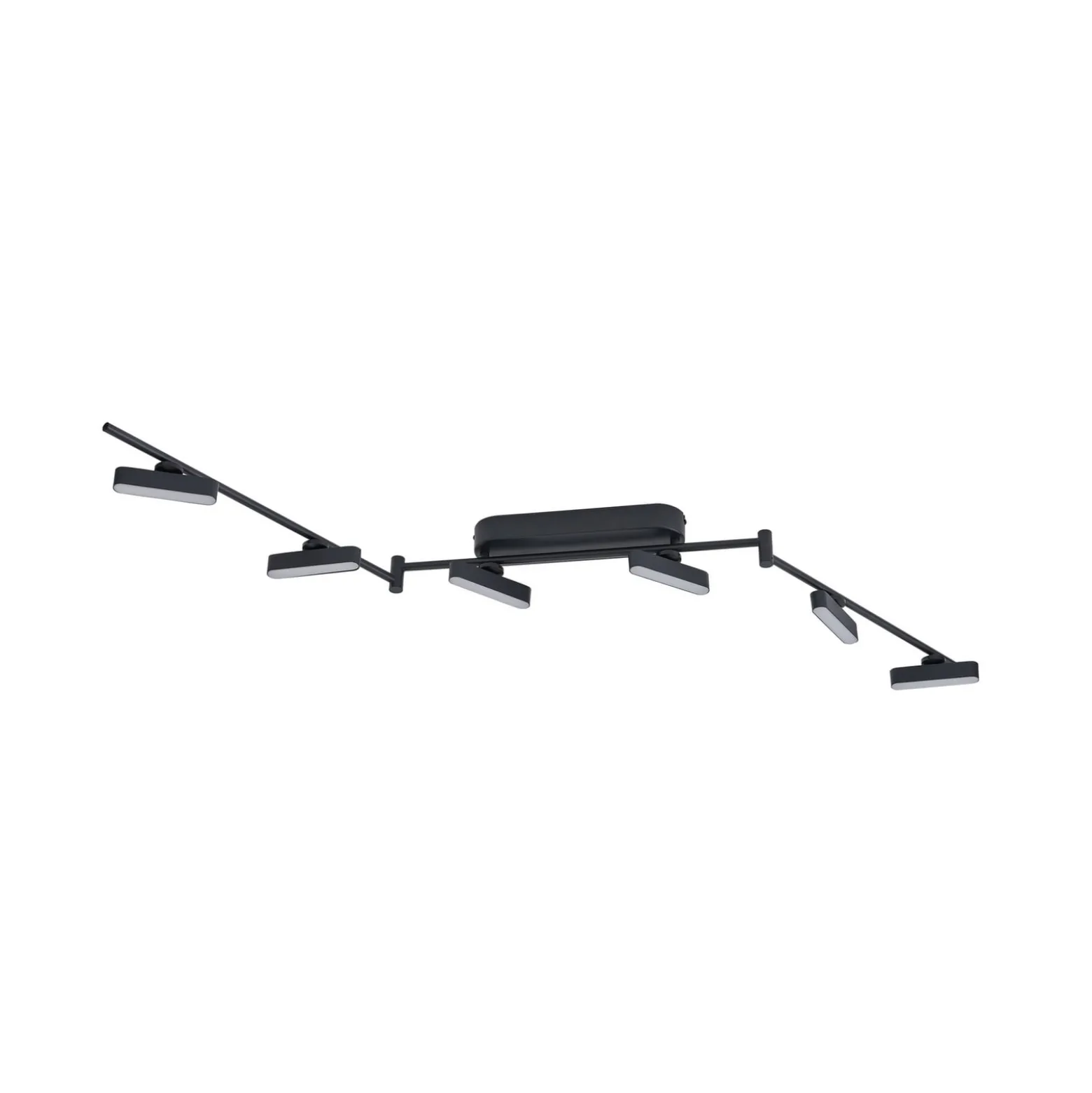Lindby LED-Strahler Eldrin, schwarz, 6-flg., Lichtleiste