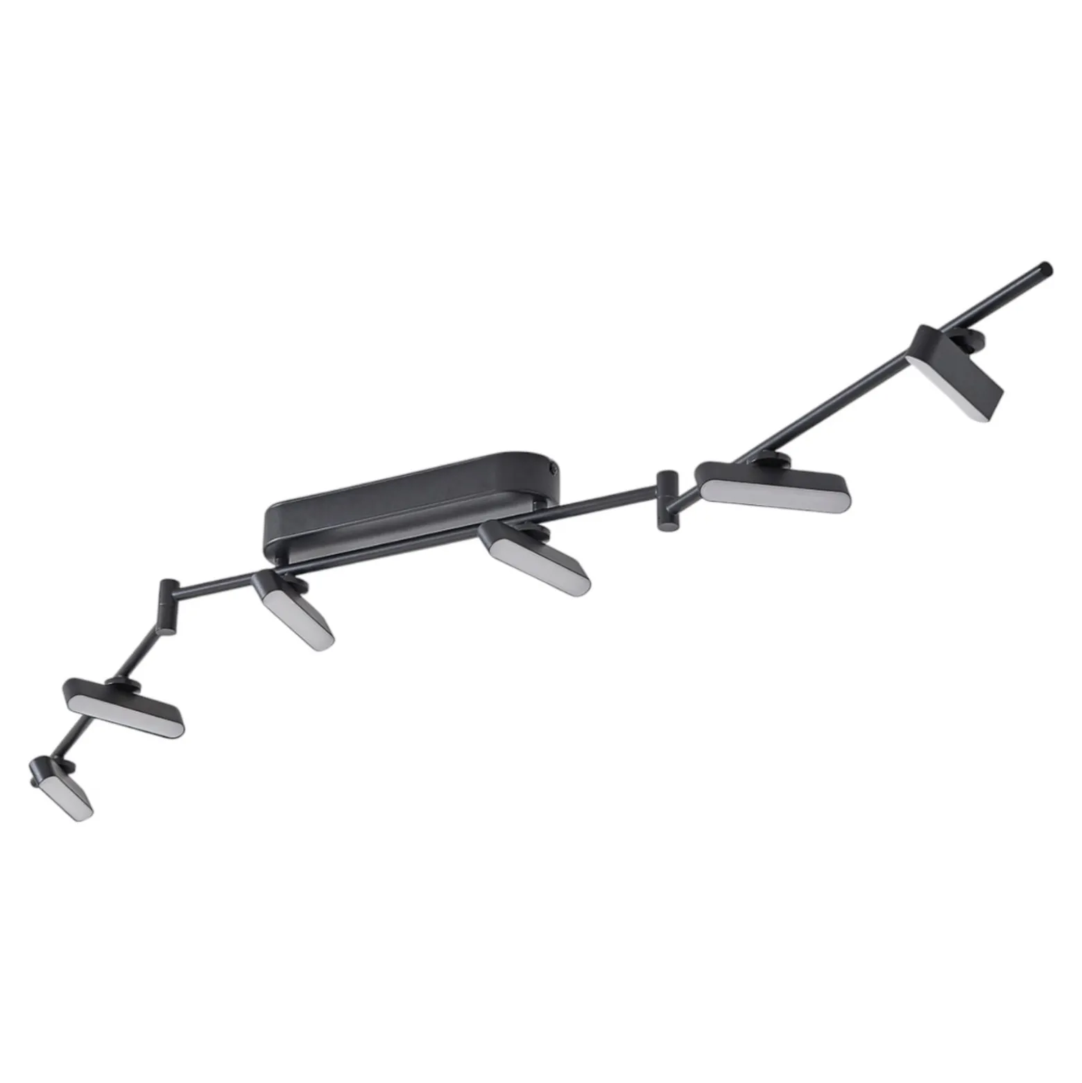 Lindby LED-Strahler Eldrin, schwarz, 6-flg., Lichtleiste
