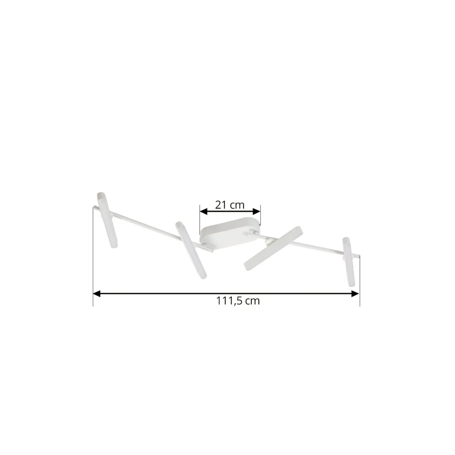Lindby LED-Strahler Eldrin, weiß, 4-flg., Lichtleiste