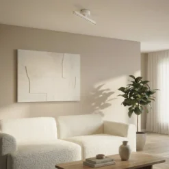 Lindby LED-Strahler Eldrin, weiß, 1-flg., Lichtpunkte