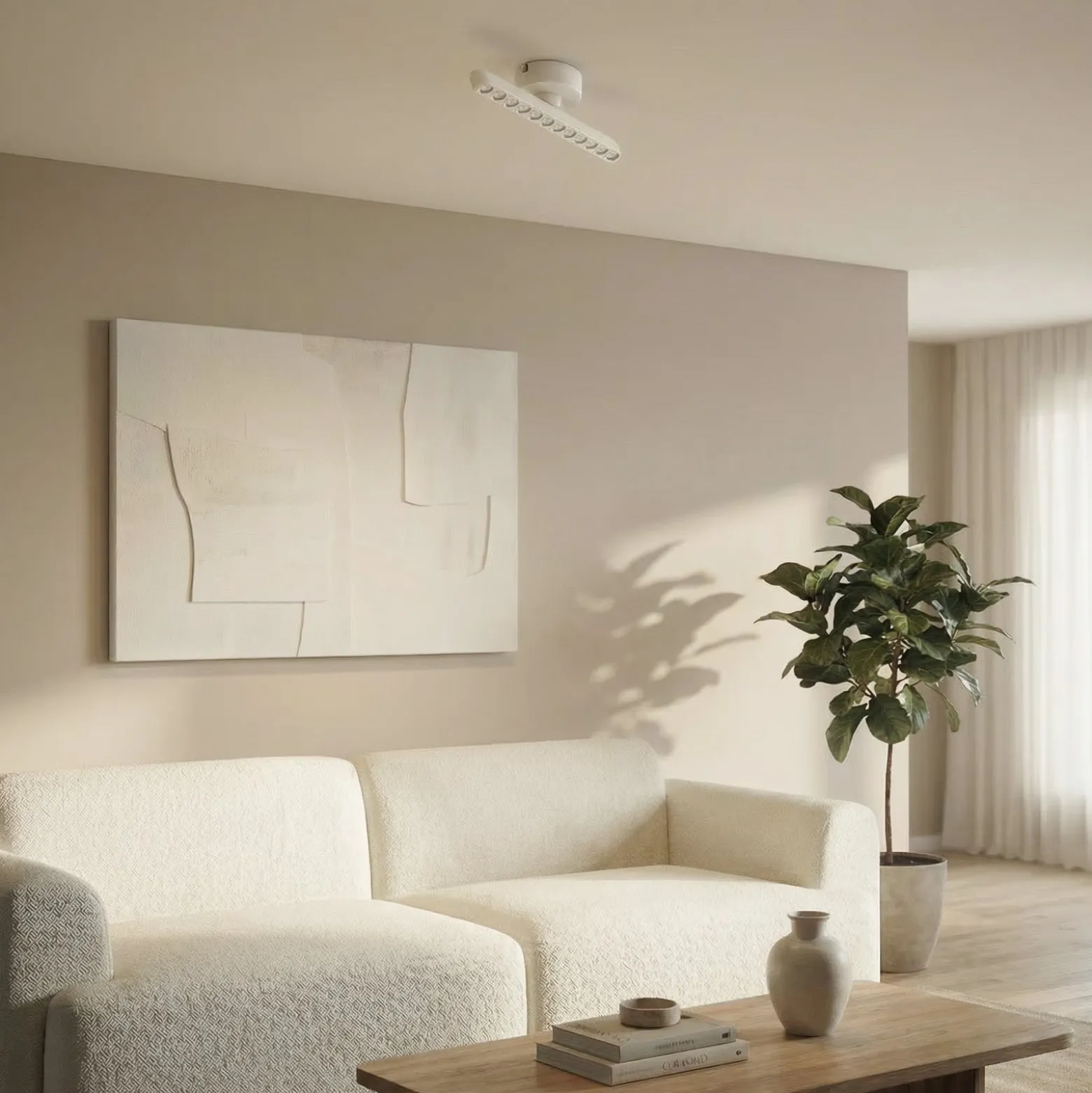 Lindby LED-Strahler Eldrin, weiß, 1-flg., Lichtpunkte