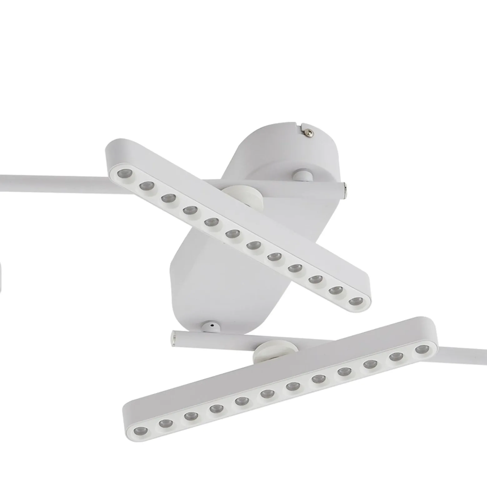 Lindby LED-Strahler Eldrin, weiß, 4-flg., Lichtpunkte